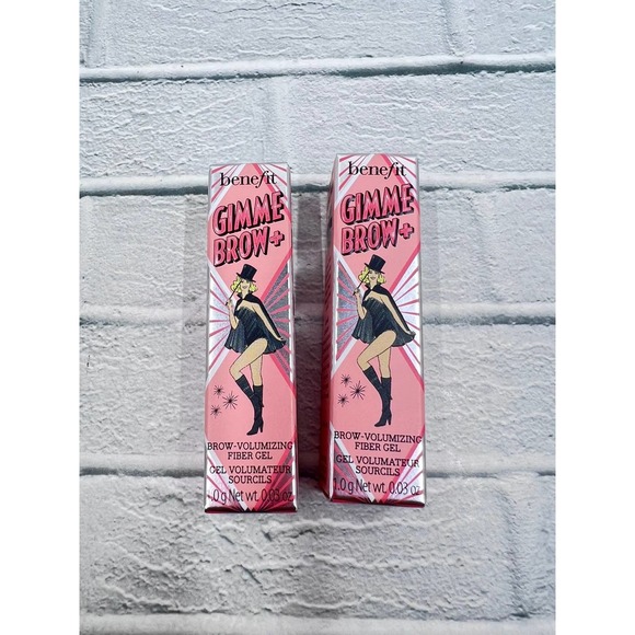 Benefit Gimme Brow Volumizing Fiber Gel Bundle Neutral Deep BrownEyebrow Definer - Picture 2 of 9